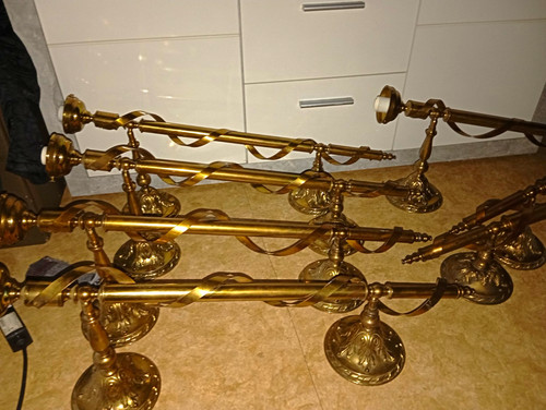 Vintage messinglampen aus - 11,